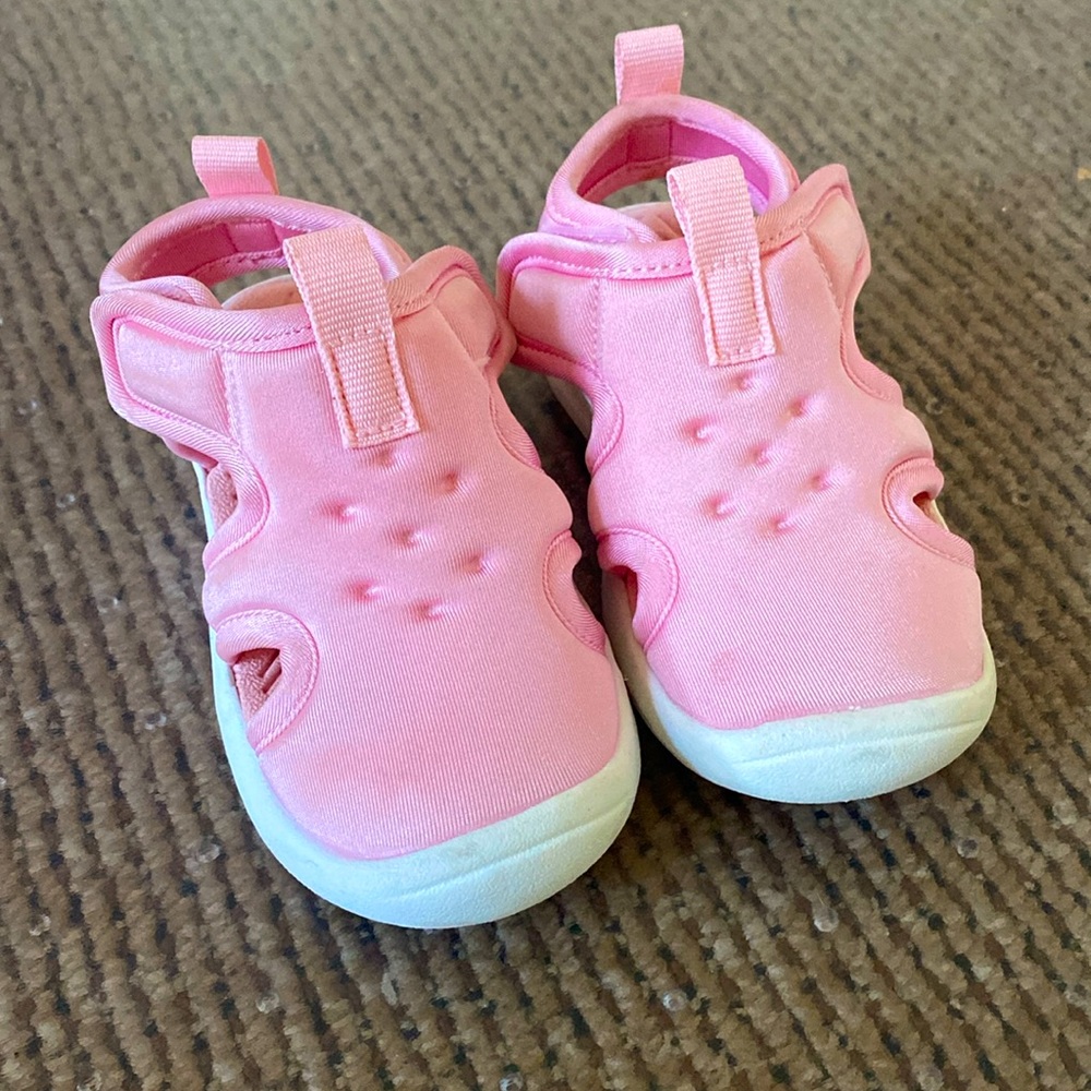 Cat and Jack Velcro Pink Sandals 6T